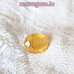 6.74 RATTI 6.14 CT Yellow Sapphire-Pukhraj Stone for Men and Women