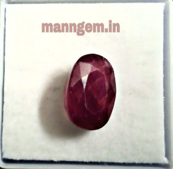 7.27 RATTI 6.62 CT Ruby Stone Manik Stone Certified Natural Loose Gemstone - Image 2