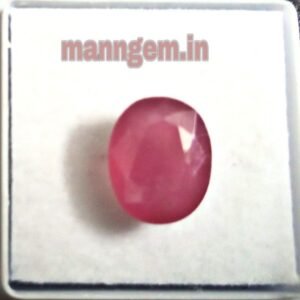 7.29 RATTI 6.64 CT Ruby Stone Manik Stone Certified Natural Loose Gemstone