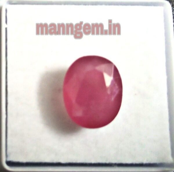 7.29 RATTI 6.64 CT Ruby Stone Manik Stone Certified Natural Loose Gemstone - Image 2