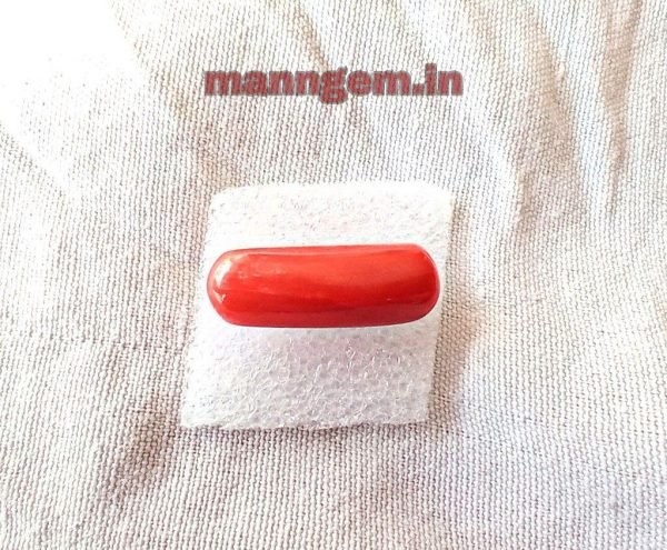 6.53 Ratti 5.95 CT Natural Red Coral (Munga) Real Moonga Gemstone/Birthstone for Men and Women