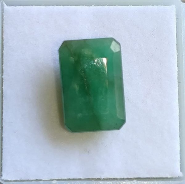 7.60 Carat Square Panna Stone GUD Certified Natural Gemstone - Image 3
