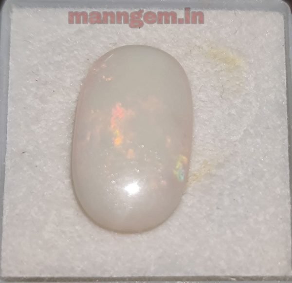 6.30 Ratti Natural GUD FIRING Opal Stone Certified Australian A1+++ Quality Loose Gemstone for Men & Women