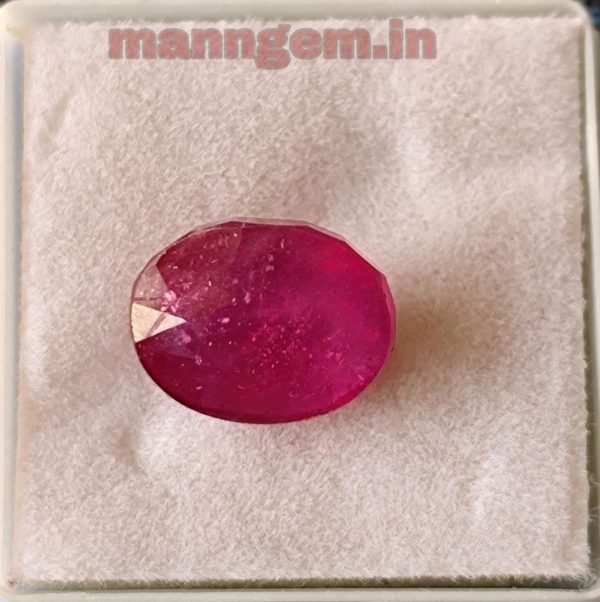 6.45 CT Ruby Stone Manik Stone +AAA Gud Transparency Quality Certified Natural Loose Gemstone - Image 2